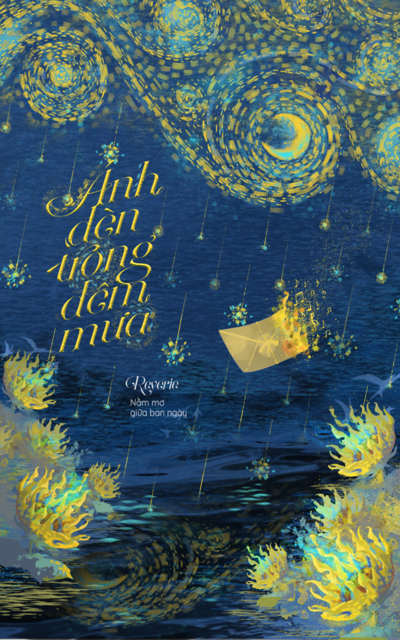Ánh đèn trong đêm mưa